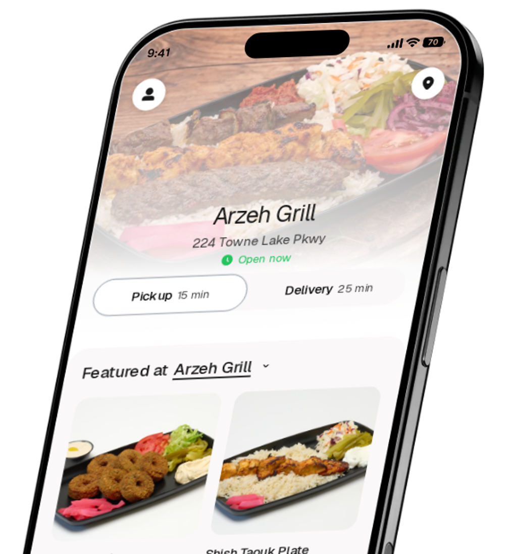 Arzeh Grill app preview